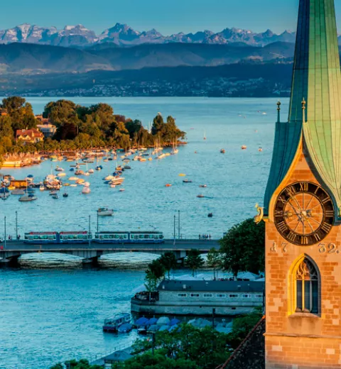 Vista del lago de Zurich. @ ST/SwissImage.